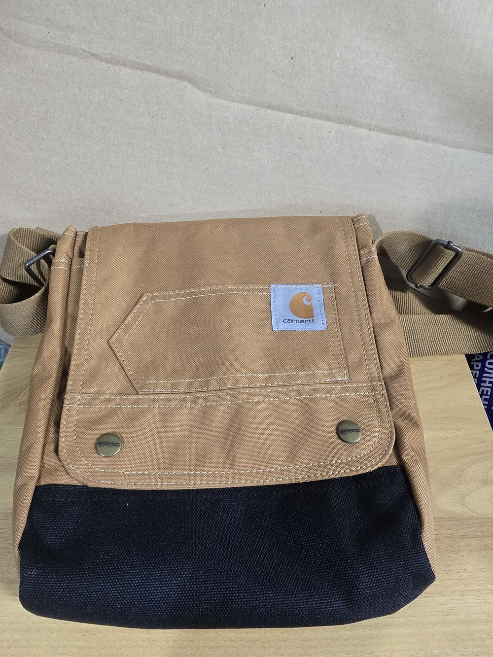 Carhartt Crossbody Snap Bag Messenger Bag Brown